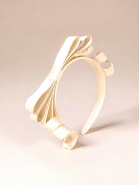 KATE SPADE X TARGET Cream Bow & Ribbon Headband | New With Tags